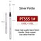 ZY TANG Silver Variety Bristle Travel Collapsible Mini Watercolor Brush Round, Flat Sliver Handle Vegan Brush Artists Gifts